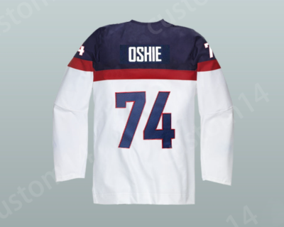 Custom Name And Number T.J. OSHIE 74 USA NATIONAL TEAM HOCKEY