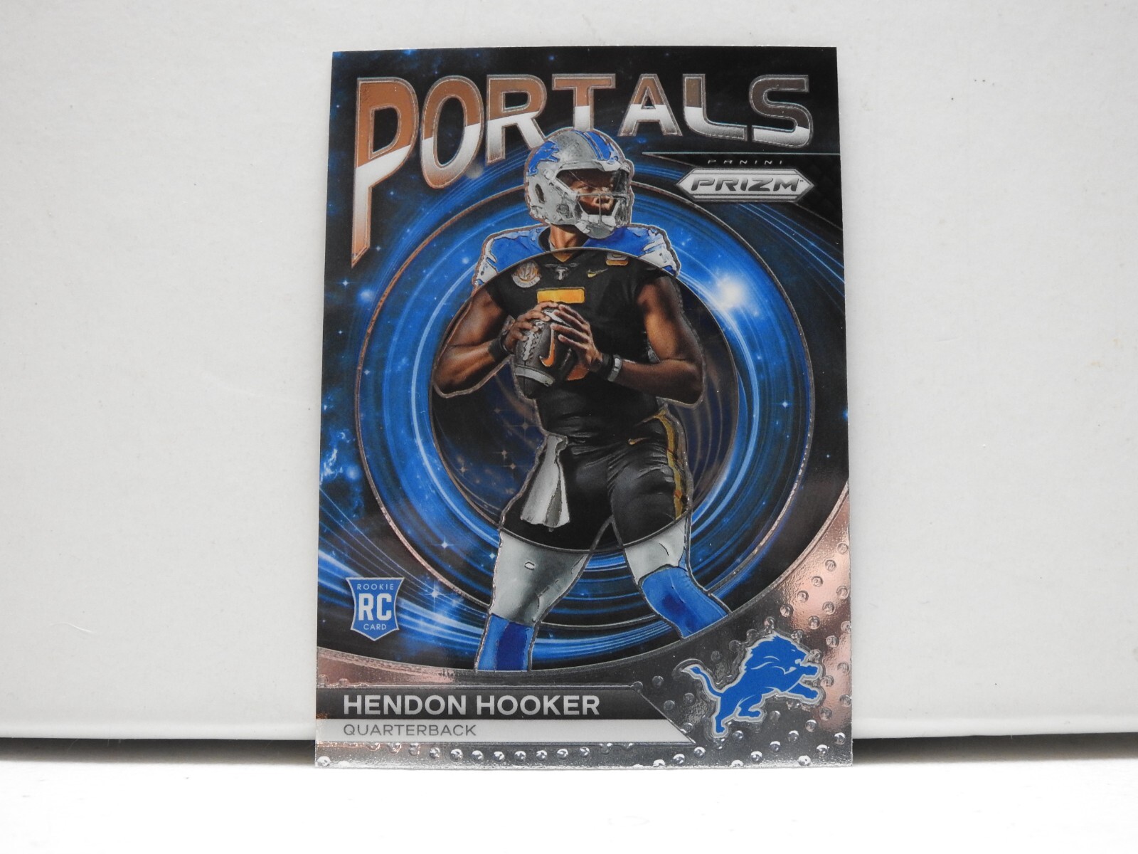 2023 Panini Prizm Portals Hendon Hooker RC Silver #PO-2 Lions