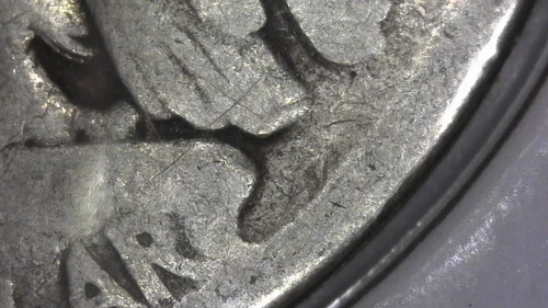 1918-D Walking Liberty Half Dollar No AW Reverse Good Grade Original Surfaces  3