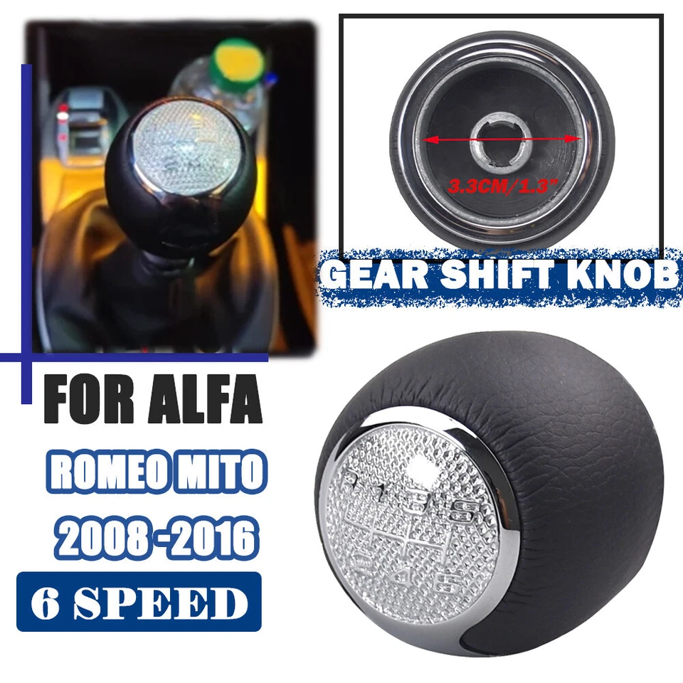 Palanca de cambios de 5/6 velocidades para Alfa Romeo 147 166 / Mito 2008 2009-2016 Foto 3 de 4