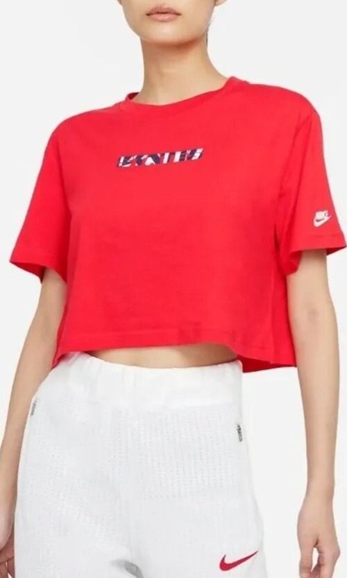 red nike tube top