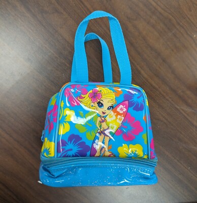 Vintage Lisa Frank Cassie Surfer Girl Insulated Soft Lunch Bag