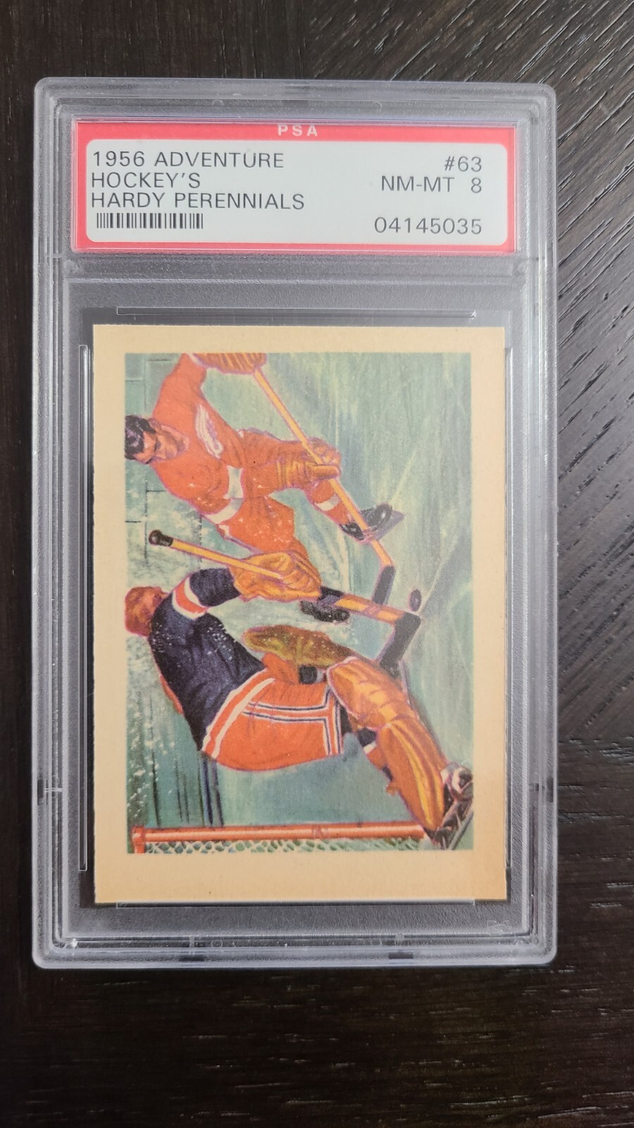 1956 Gordie Howe Adventure Hockey's Hardy Perennials PSA 8