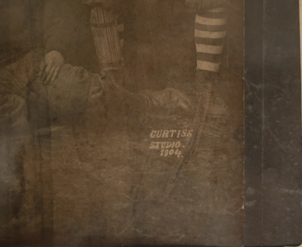 Antique Photograph Football team, 1904, photographer Curtiss Studio - Image 3 of 4
