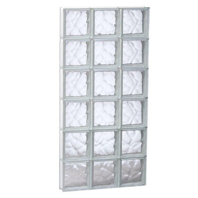 Download Non-Vented Glass Block Window Screen Solid Frameless Wave ...