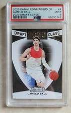 🔥2020 Panini Contenders DP #4 Lamelo Ball RC 2020 Draft Class PSA 9 Low Pop 39