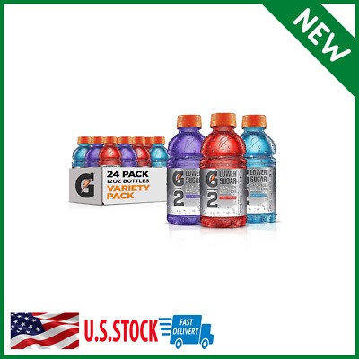 Gatorade G2 Thirst Quencher, 3 Flavor Variety Pack, 12oz Bottles (24 Pack)