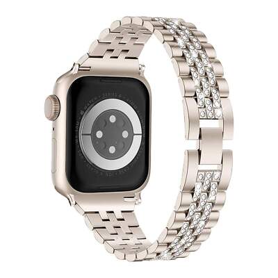 arktisband Gliederarmband Diamonds für Apple Watch Series 1-7 8 9 10 SE Ultra