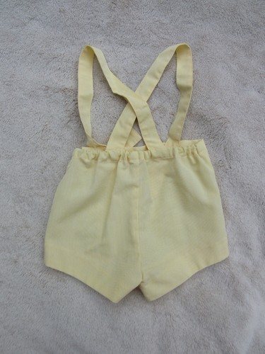 Baby Junge 3-teiliges Outfit Set gelb Blazer Schaukelpferd Shortalls + Top 18M Vintage - Bild 12 von 17