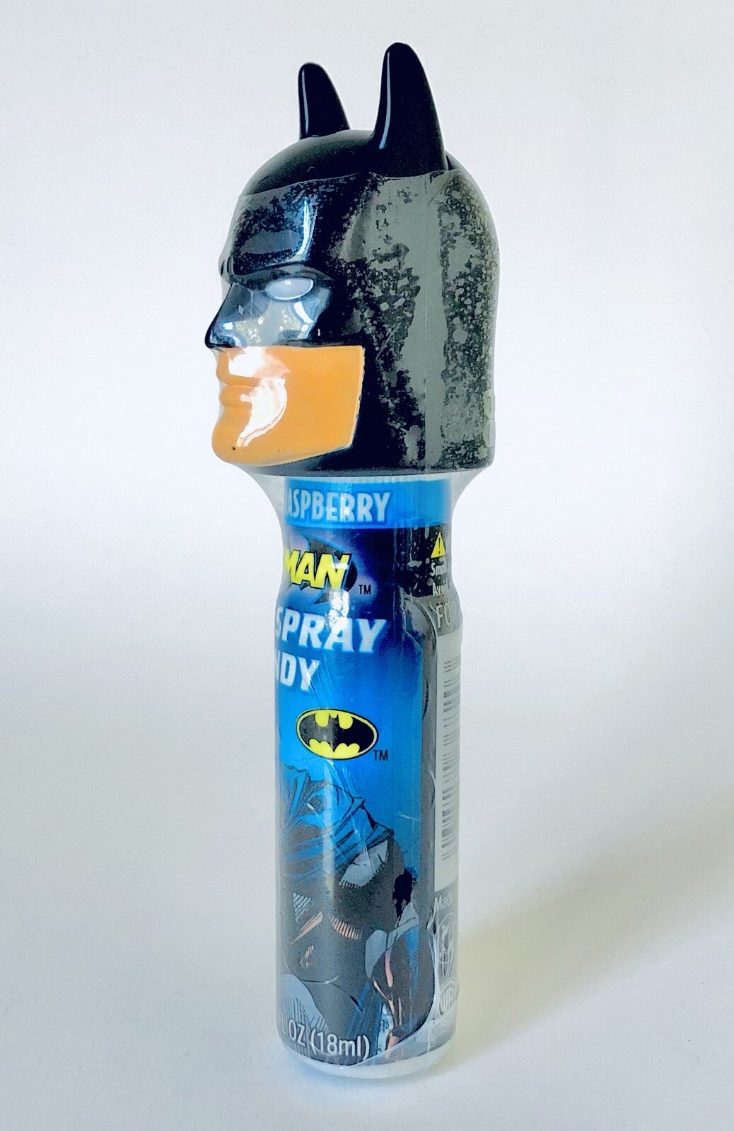 Vintage 2005 Flix BATMAN SOUR CANDY SPRAY 4.5” SEALED Container BLACK ...