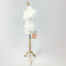 Premium Cream Tailor Dummy Female European Size  Mannequin with Wooden Stand