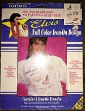 ELVIS PRESLEY - VINTAGE IRON ON ELVIS TRANSFERS - SET 1