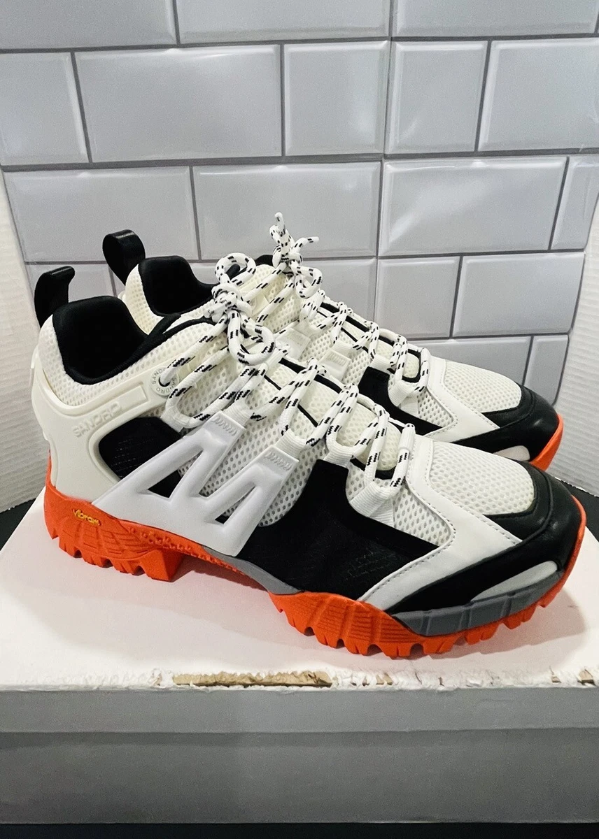 Sandro Hiking Shoes White Black Orange Men's Sneakers Boots EU 41/US 8