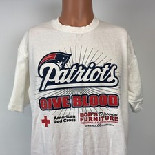 New England Patriots Give Blood T Shirt 2007 NFL Football Size XL