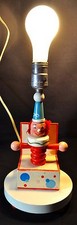 VINTAGE 60's Rare Jack N Box Clown Child Nursery Collectible Hand Painted Lamp