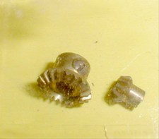 2:1 Ratio Slot Car Brass Bevel Gears .093" Armature Shaft Classic Vintage NOS