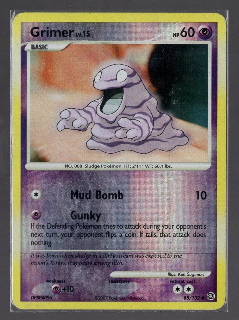 Grimer 88/132 Reverse Holo Common Secret Wonders Pokemon TCG Lightly Played