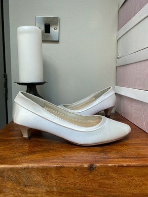 ivory satin shoes uk