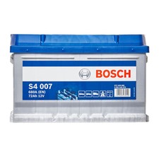 S4 100 Car Battery 12V 72Ah 680cca L278 x W175 x H175 0/1 B13 4 Year Bosch S4007
