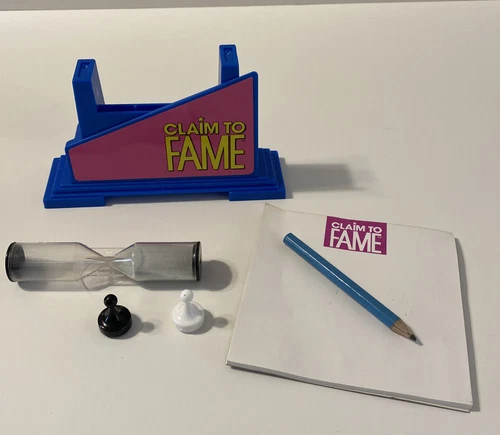 Vintage Claim To Fame Game by Parker Bros - 1990 - Replacement Game Parts (ONLY)