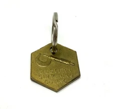 Vintage Western Sintering  Co. Inc Advertising Brass Key Ring Metal Parts
