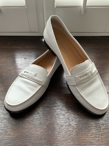 Ralph Lauren White Loafers Size 7 B 