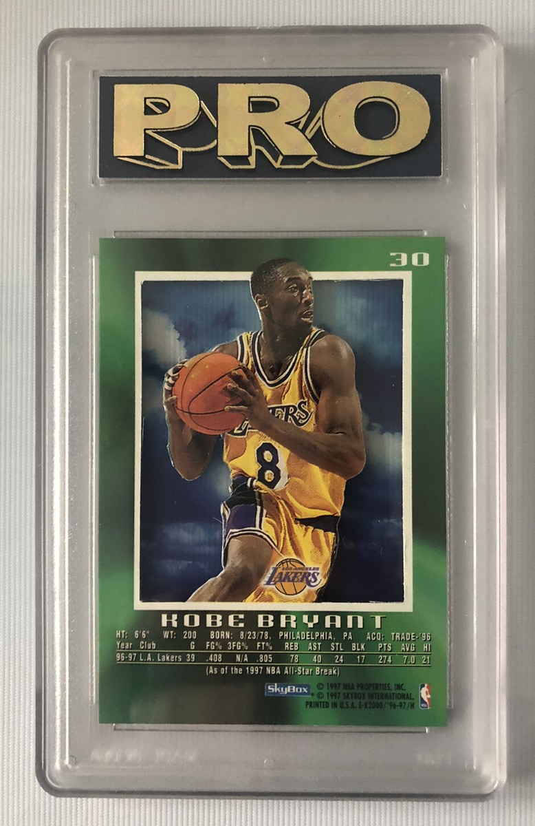 1996-97 Skybox E-X2000 - Kobe Bryant #30 (RC) for sale 1996-97 Skybox E-X2000 - Kobe Bryant #30 (RC) for sale