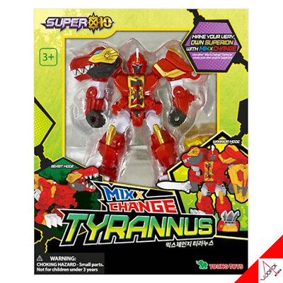 SUPER10 Mix & Change TYRANNUS Transformer Robot Action Toy Super