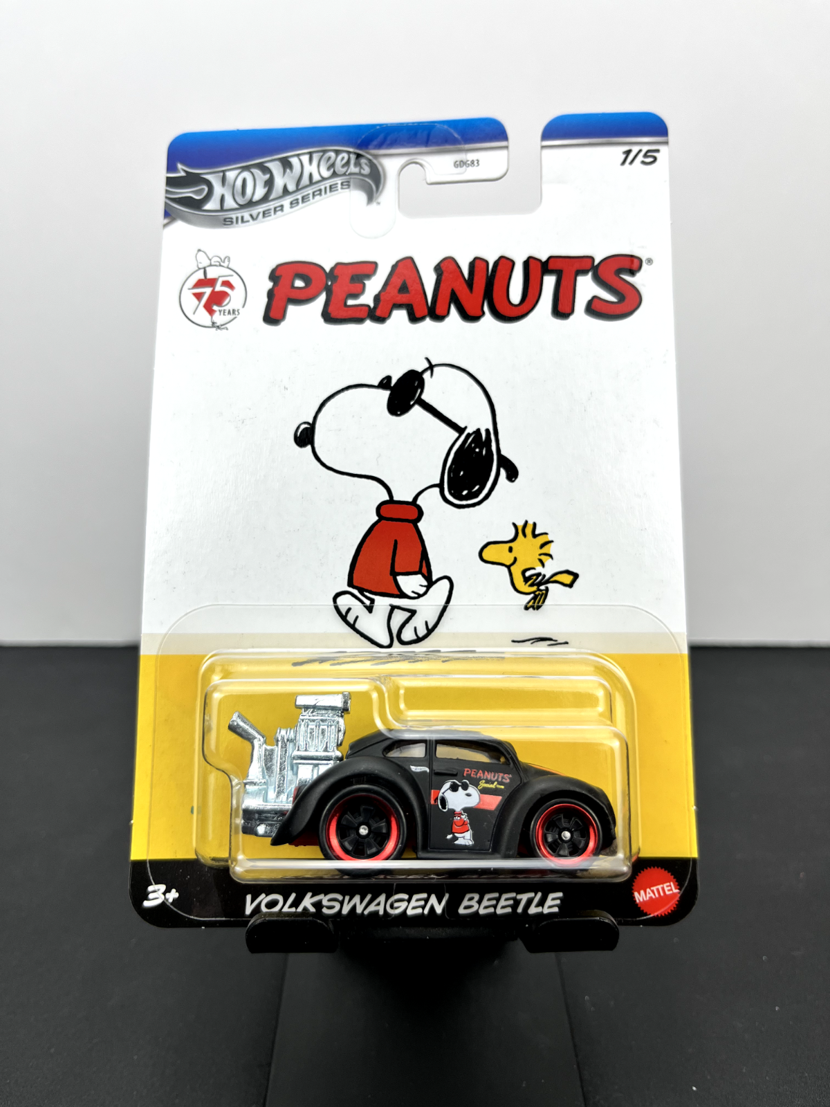 Hot Wheels 2024 Silver Series Peanuts 75 Years Snoopy Volkswagen Beetle Black #5