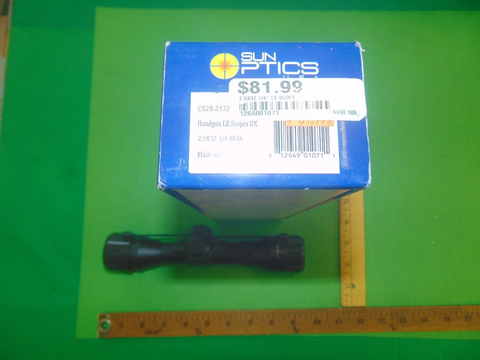 Sun Optics Handgun Scope 2.5x32 NOS eBay