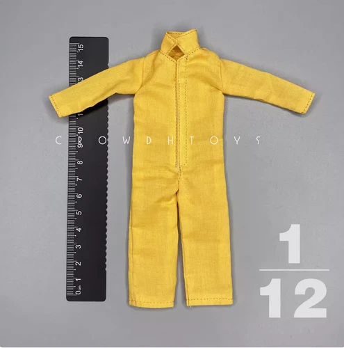 1/12 Scale Overalls Jumpsuit Clothes Model for 6'' Male Nota Action Figure - Picture 20 of 22