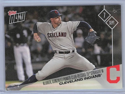 2017 Topps Now 572 Corey Kluber / Tyler Naquin