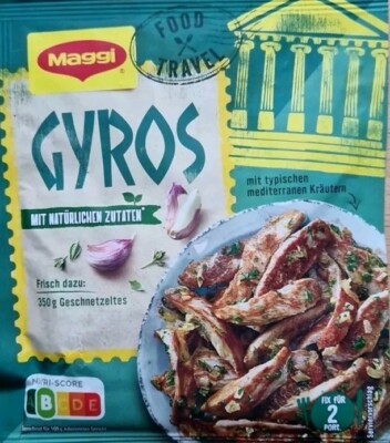 5x Maggi Fix Gyros mit typischen mediteranen Kräutern FOOD Travel für 10Personen
