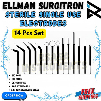 Ellman Surgitron Pcs Electro-Cautery Electrodes Set of 14 CE/FDA Certificated US