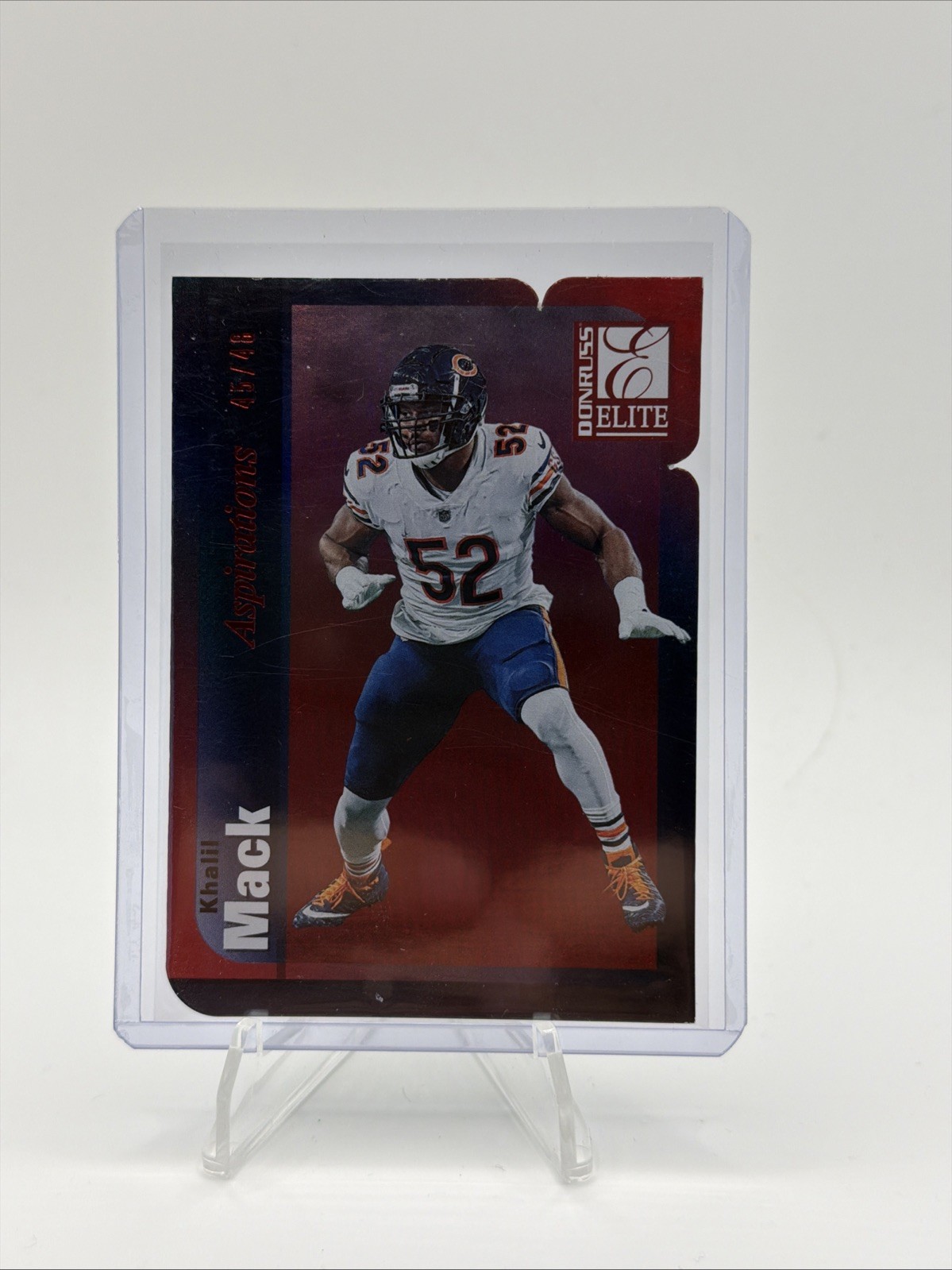 2019 Panini Donruss Elite Khalil Mack Aspirations Red /48 #25 Bears