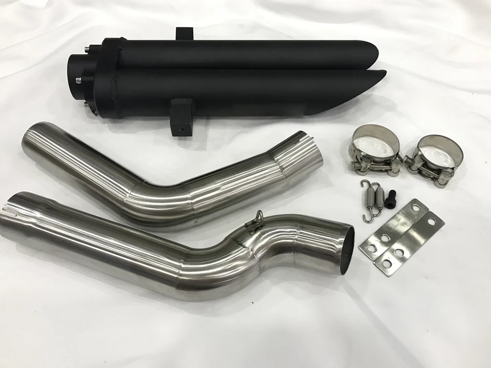 For Honda CBR600RR F5 2005-2024 Exhaust System Muffler Tips Tail Link Pipe Black - Image 3 of 4