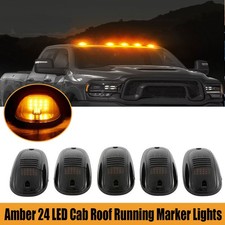 5x For Silverado 1500 2500 3500 Smoked Cab Roof Top Cab Running Marker Lights 5x For Silverado 1500 2500 3500 Smoked Cab Roof Top Cab Running Marker Lights