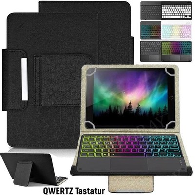 Schutzhülle für VALE V11E / V10E / V10A Hülle mit QWERTZ Bluetooth Tastatur Maus