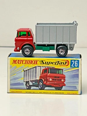 Matchbox Superfast No. 26 GMC High Side Dump Truck with Original Box, Nice - image 1 of 4