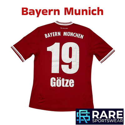 Bayern München 2013-14 Heim Fußball Trikot Medium Erwachsene (neuwertig) Adidas Gotze Nr. 19