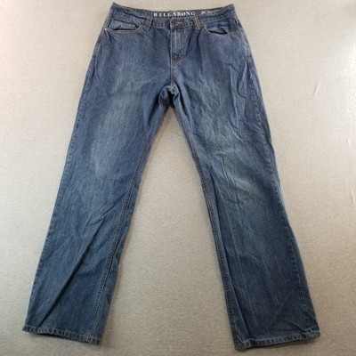 Billabong Jeans Men's Sz 34 Relaxed Point Dark Wash 100% Cotton Normcore Durable