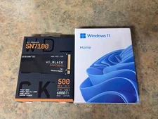 SN7100 WD 500GB NVME SSD + Microsoft Windows 11 Home USB 3.0 Official Bootable