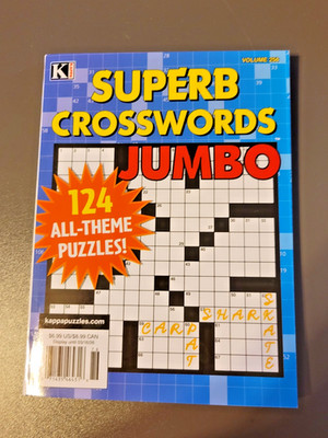 Superb Crosswords Jumbo Puzzle Book by KAPPA - 124 All-Themed Puzzles!