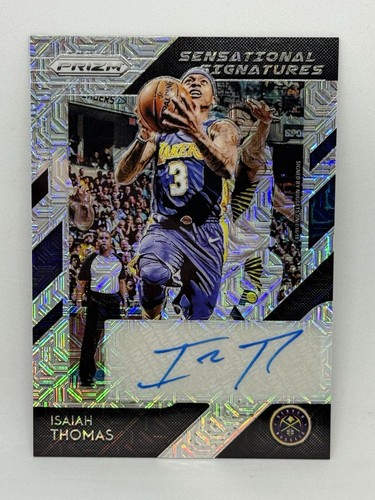 Isaiah Thomas [Mojo Prizm] #SS-ITH 2018 Panini Prizm Sensational Signatures card
