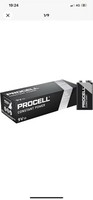 10X Batterie Procell Constant Power 9V 6LR61 Alcaline Sostituisce Duracell