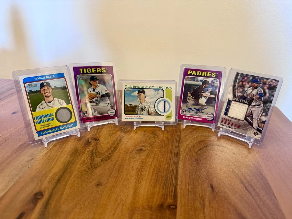 Paquete misterioso de béisbol Team Choice - Garantizado automático/reliquia/numerado - 31 tarjetas Foto 3 de 4