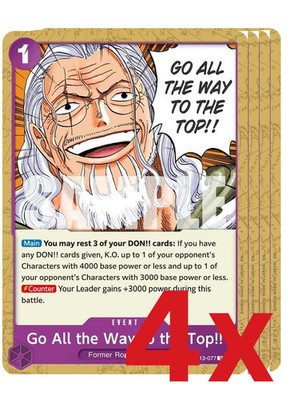 4x Go All the Way to the Top-Carrying On His Will(OP13-077)One Piece TCG-English