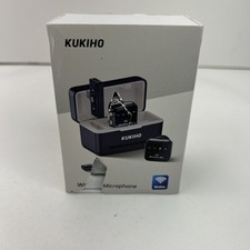 Kukiho Wireless Lavalier Microphone for iPhone iPad Android- New Open Box
