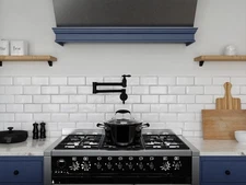 Marca 360° 24" Wall Mounted Pot Filler Dual Swivel in Matte Black