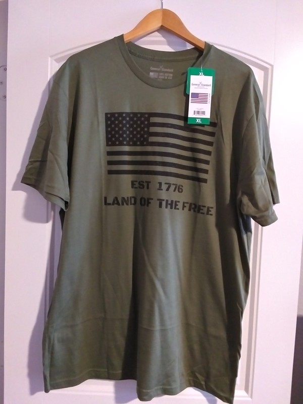 Mens Patriotic Graphic Tee XL